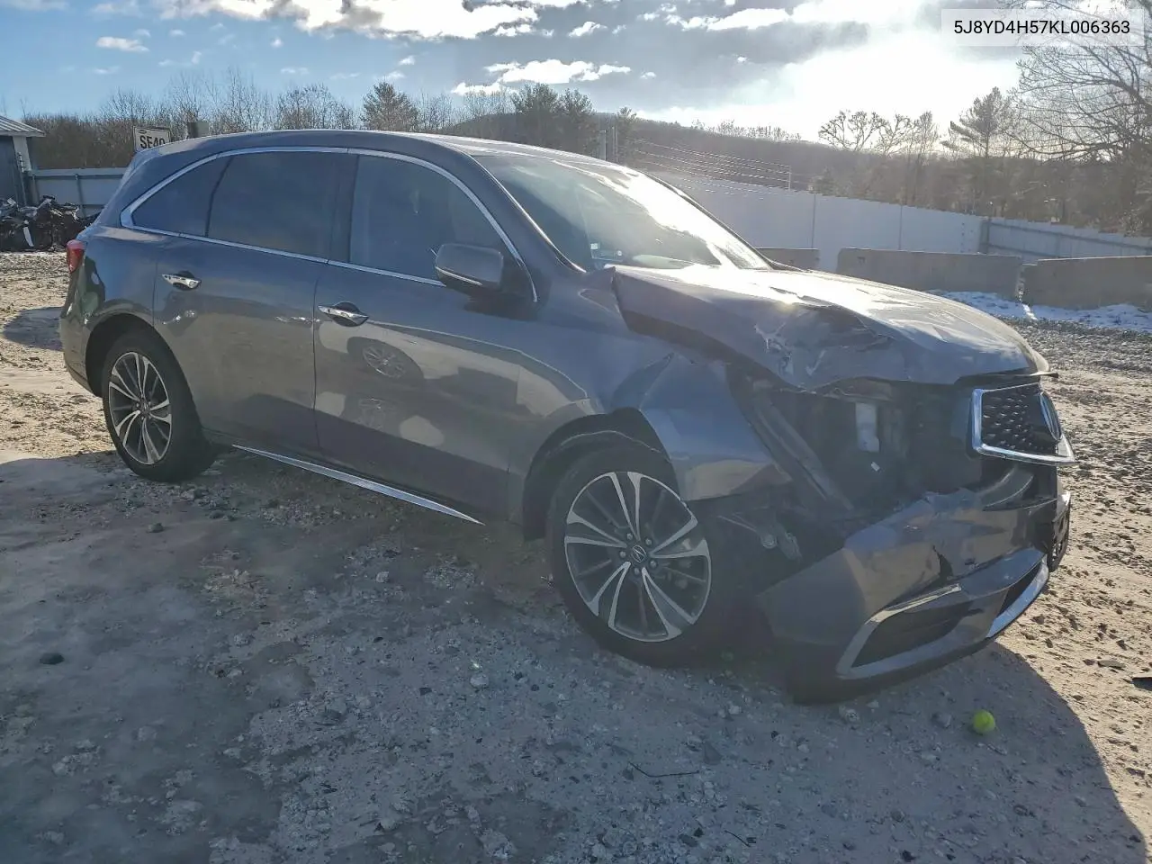 5J8YD4H57KL006363 2019 Acura Mdx Technology