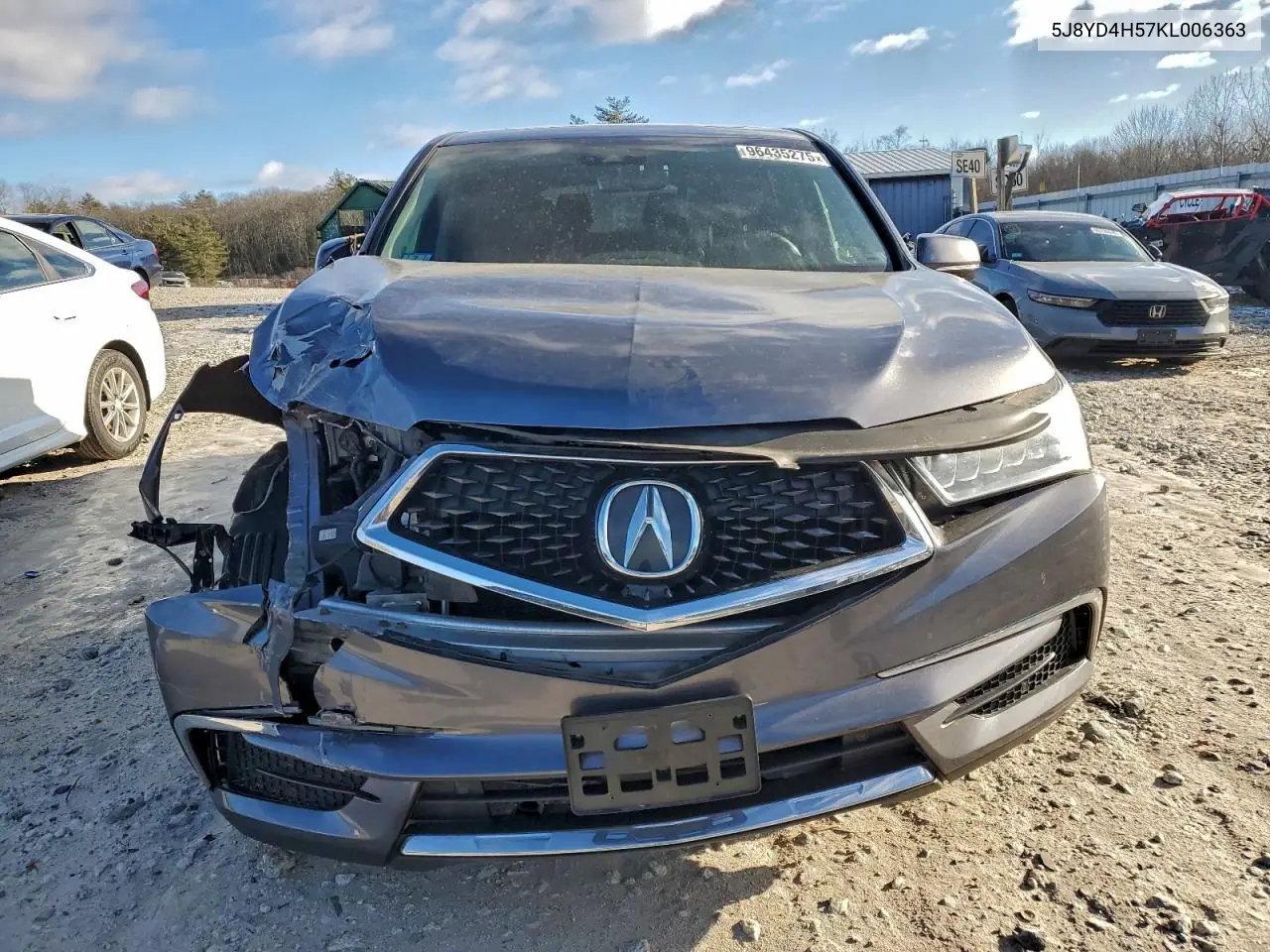 5J8YD4H57KL006363 2019 Acura Mdx Technology