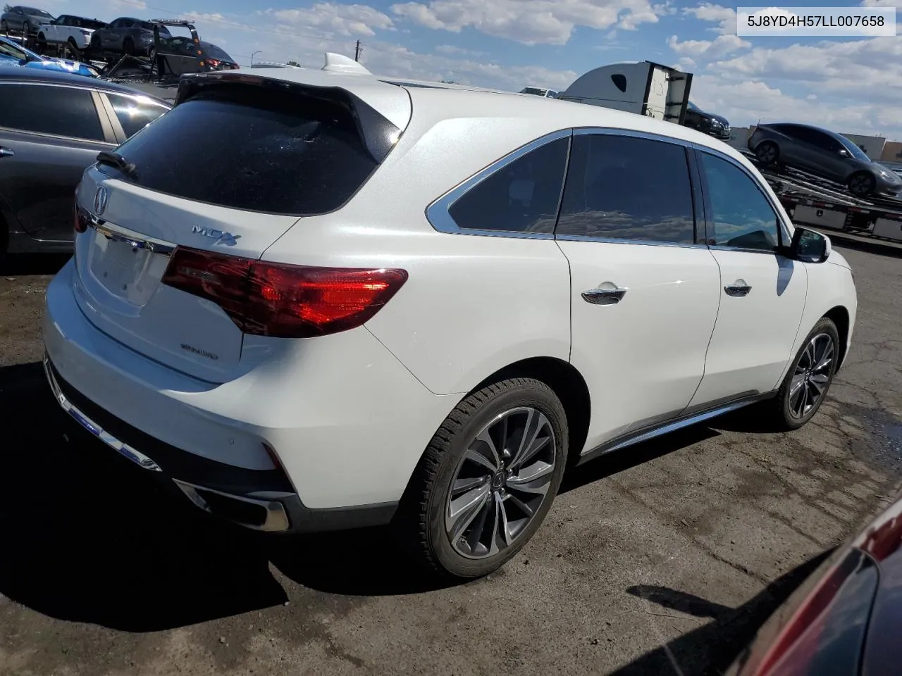 5J8YD4H57LL007658 2020 Acura Mdx Technology