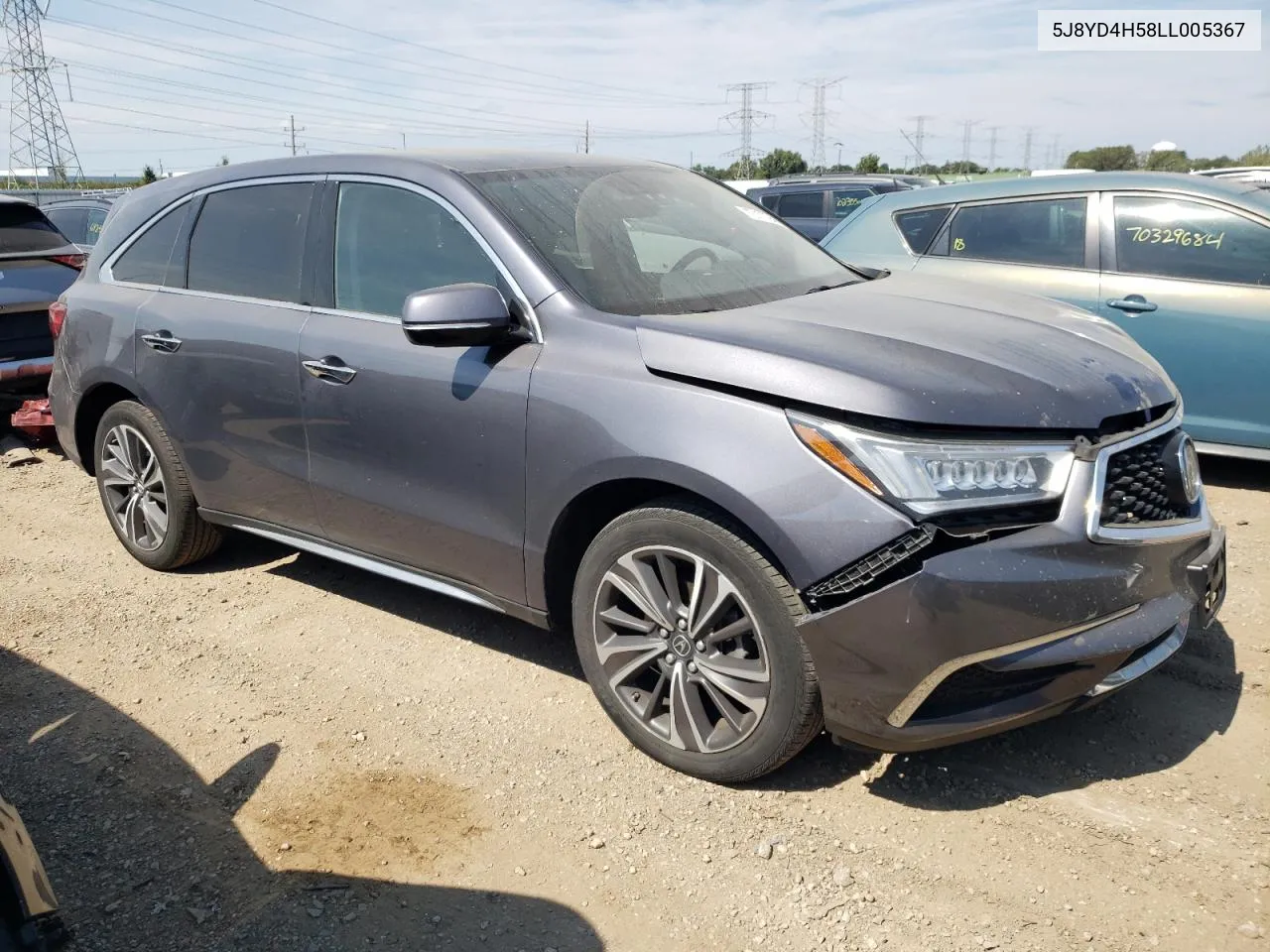 5J8YD4H58LL005367 2020 Acura Mdx Technology