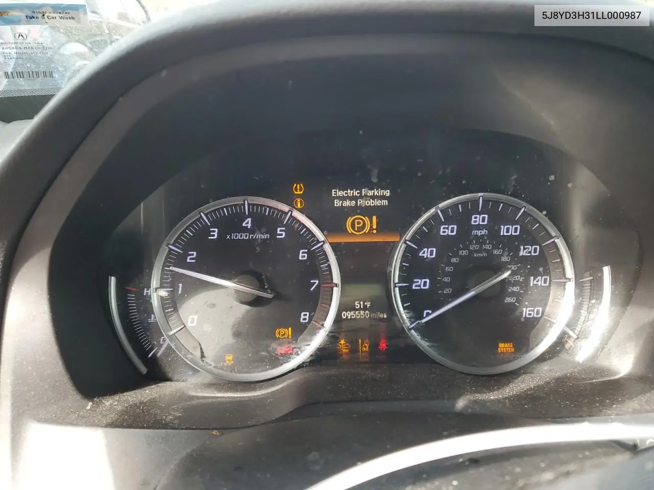5J8YD3H31LL000987 2020 Acura Mdx