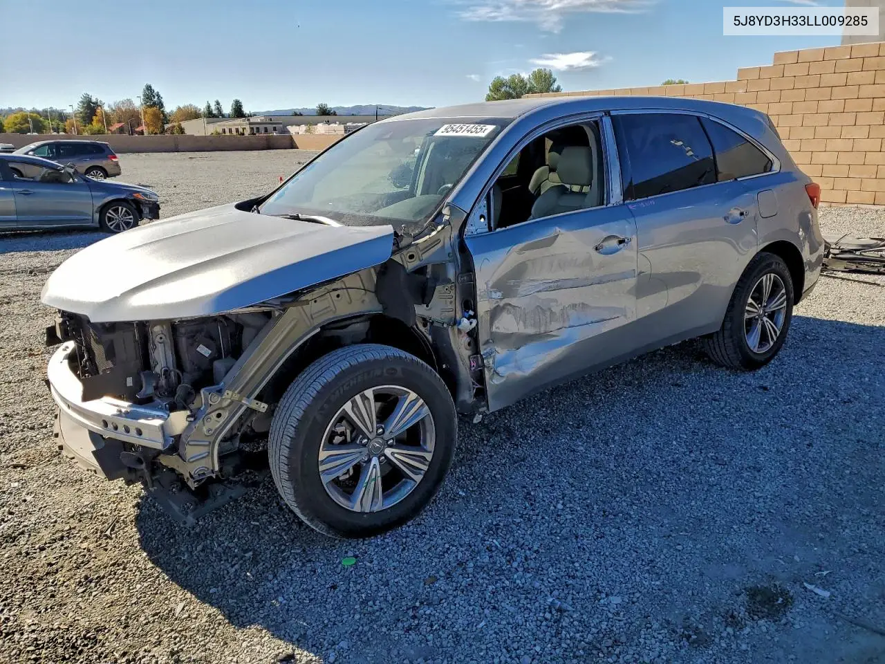 5J8YD3H33LL009285 2020 Acura Mdx
