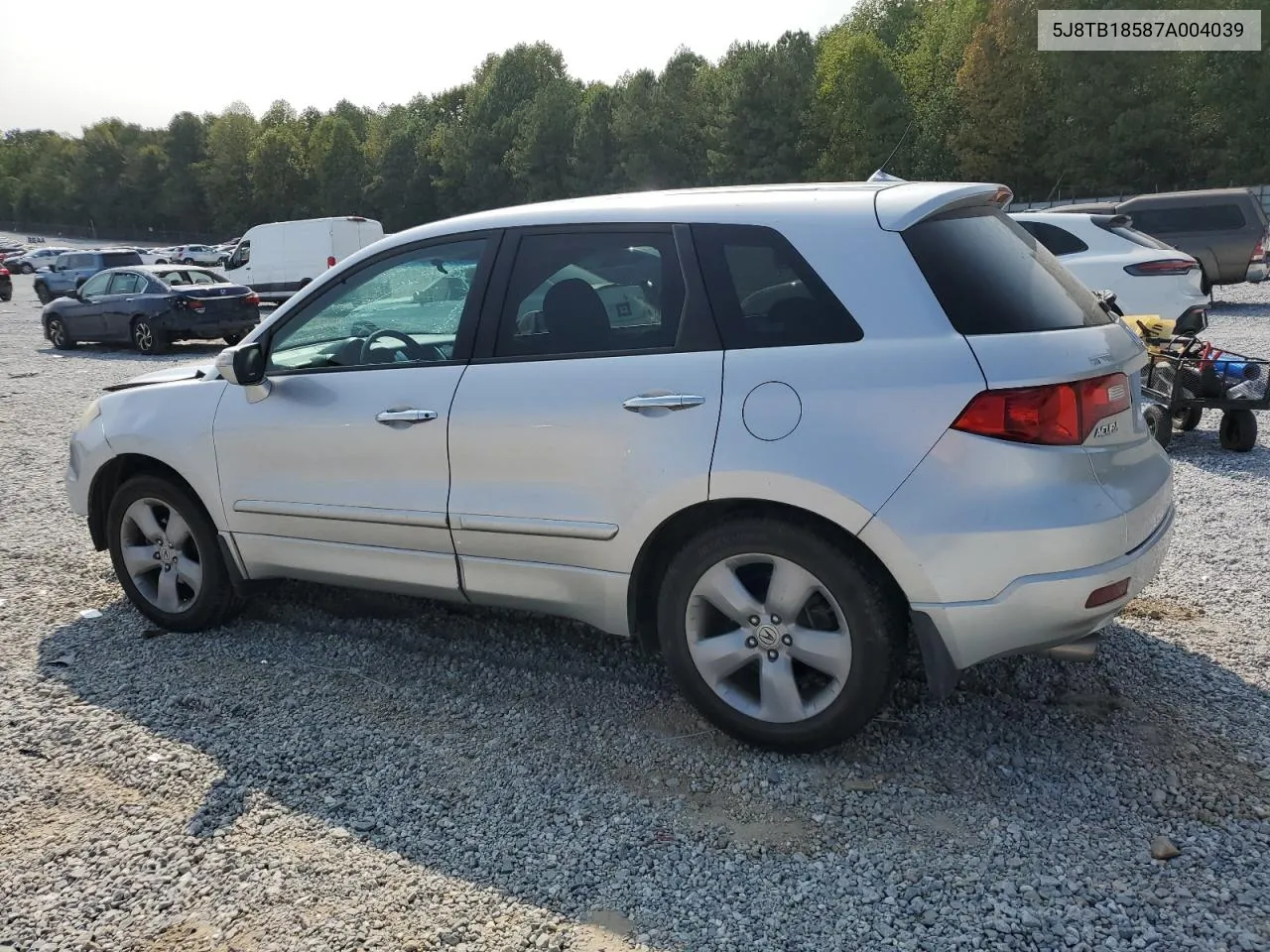 5J8TB18587A004039 2007 Acura Rdx Technology