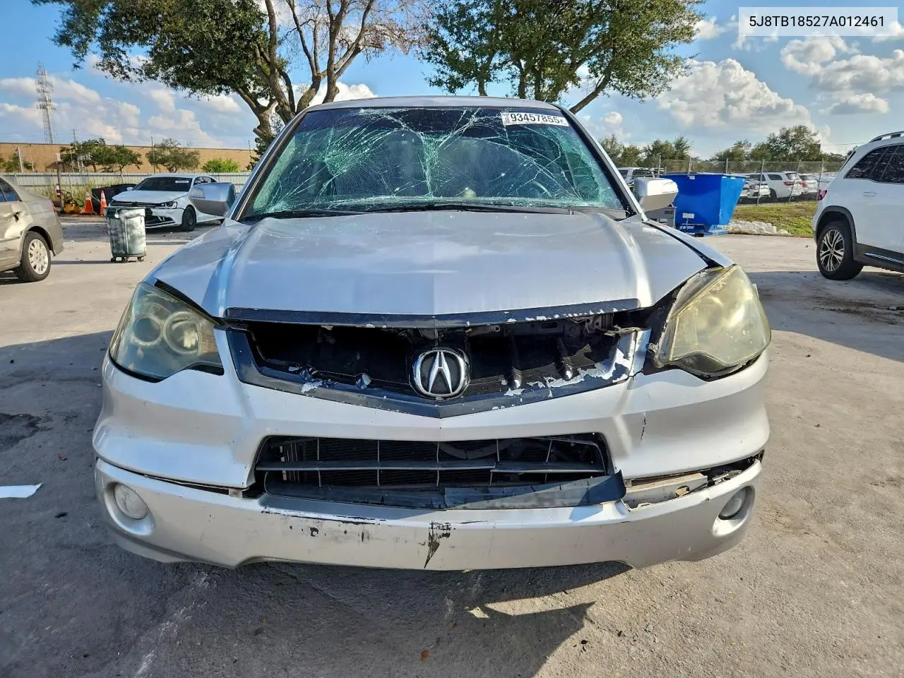 5J8TB18527A012461 2007 Acura Rdx Technology