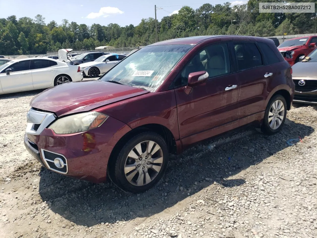 5J8TB2H52BA007212 2011 Acura Rdx Technology