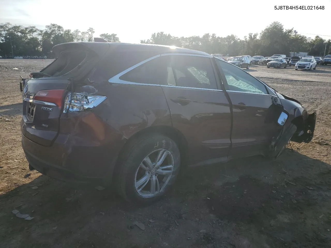 5J8TB4H54EL021648 2014 Acura Rdx Technology