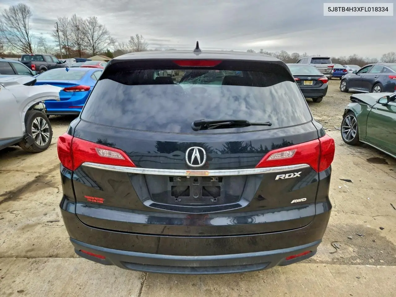 5J8TB4H3XFL018334 2015 Acura Rdx