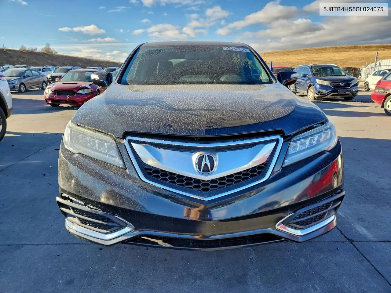 5J8TB4H55GL024075 2016 Acura Rdx Technology