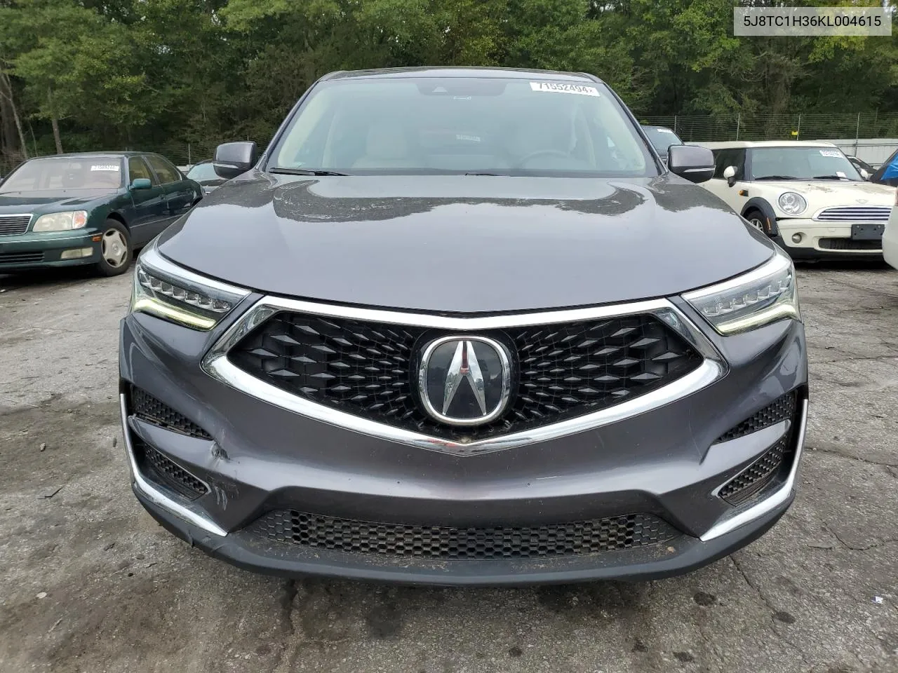 5J8TC1H36KL004615 2019 Acura Rdx