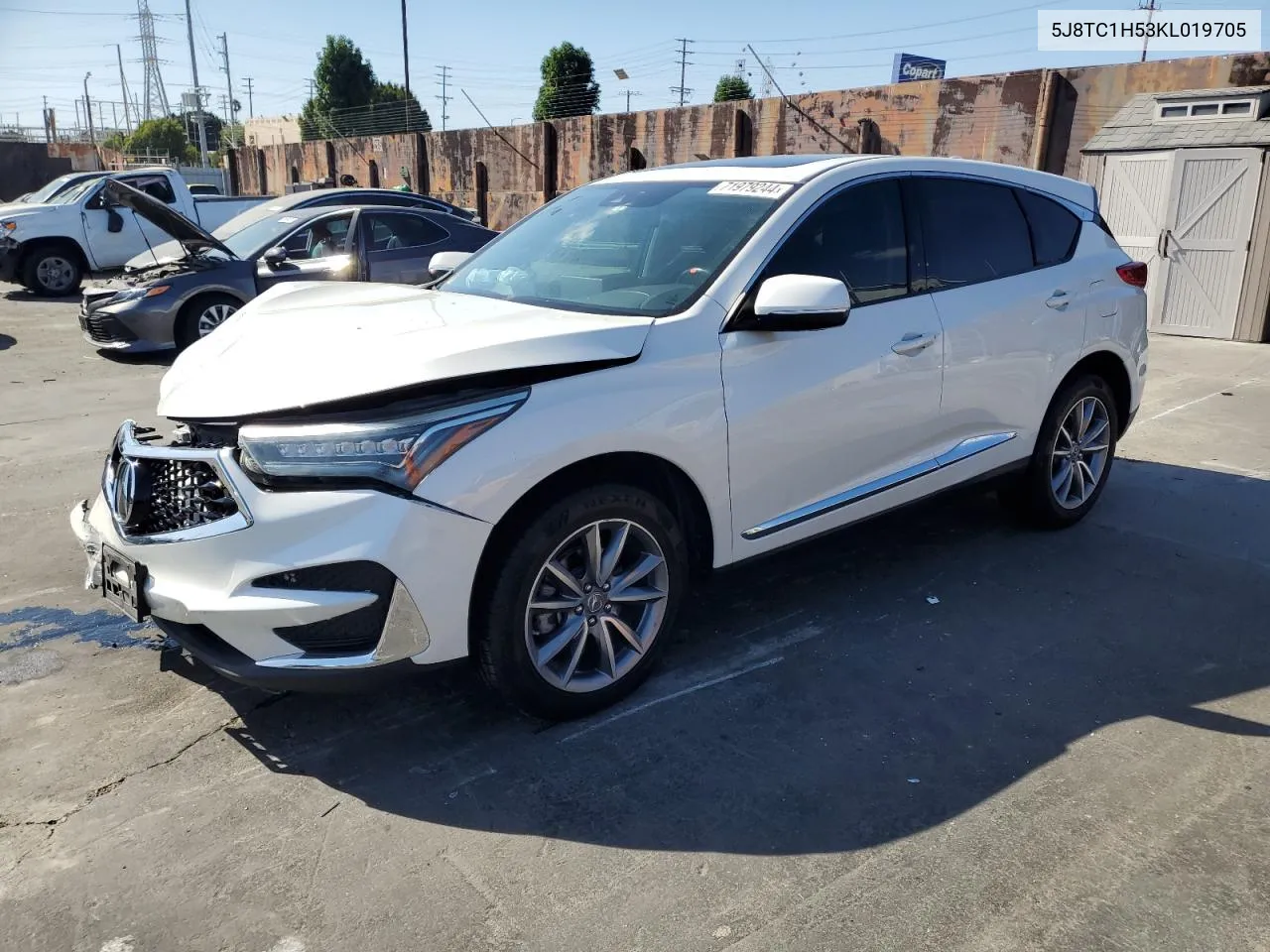 5J8TC1H53KL019705 2019 Acura Rdx Technology