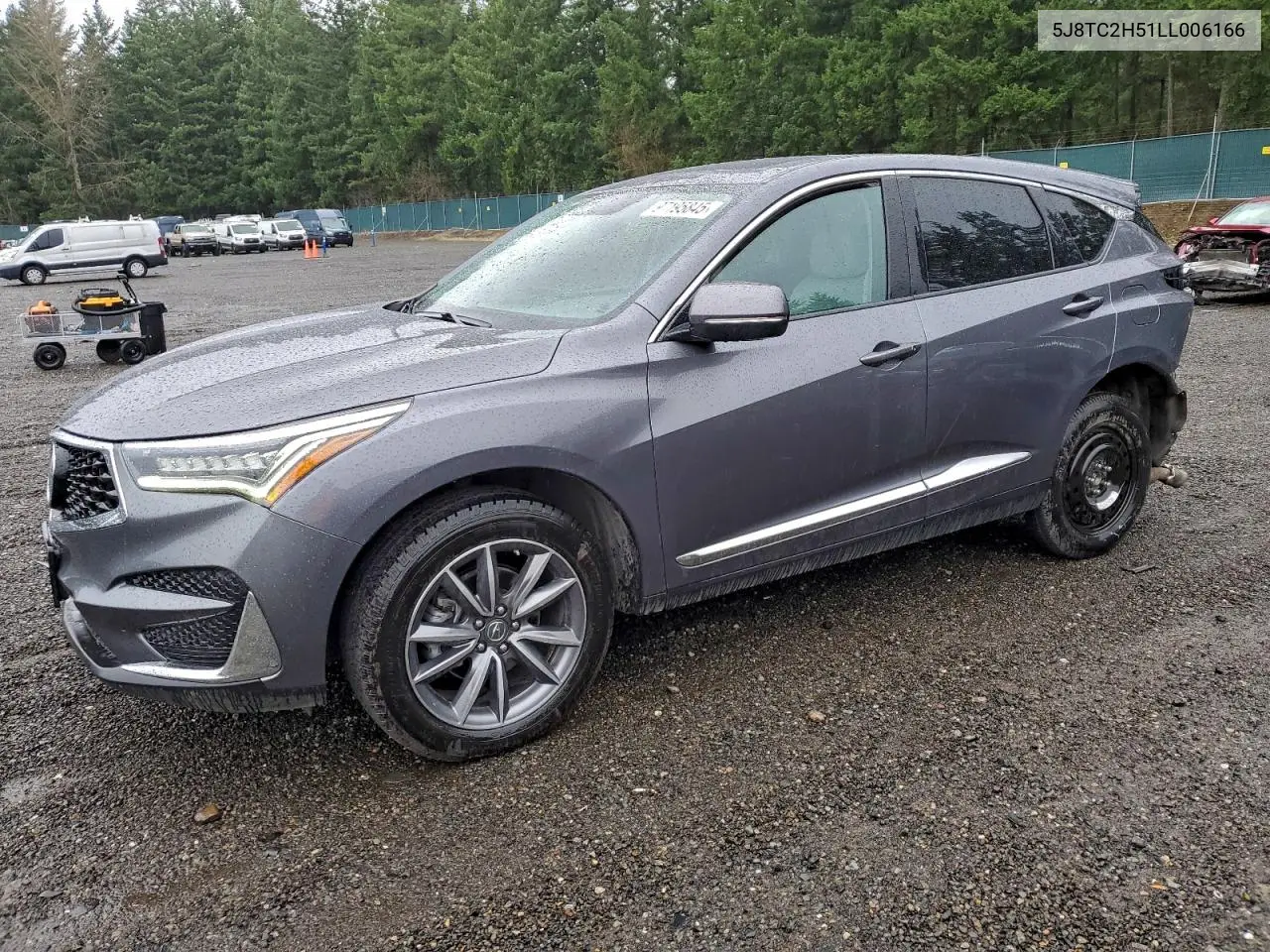 5J8TC2H51LL006166 2020 Acura Rdx Technology