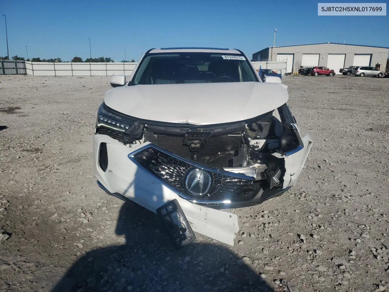 5J8TC2H5XNL017699 2022 Acura Rdx Technology