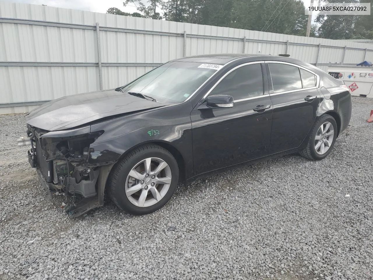 19UUA8F5XCA027092 2012 Acura Tl