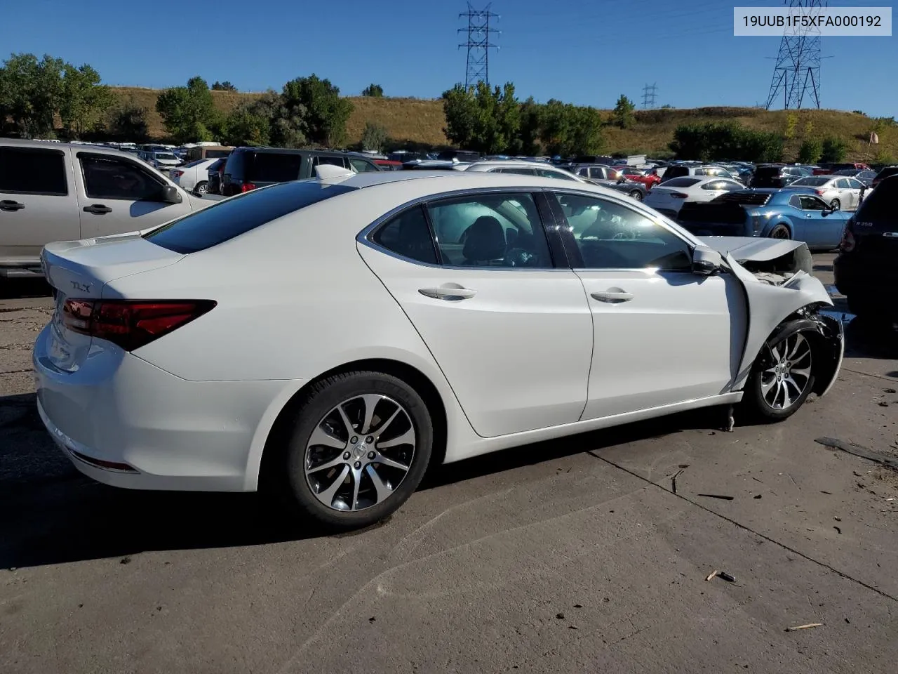 19UUB1F5XFA000192 2015 Acura Tlx Tech