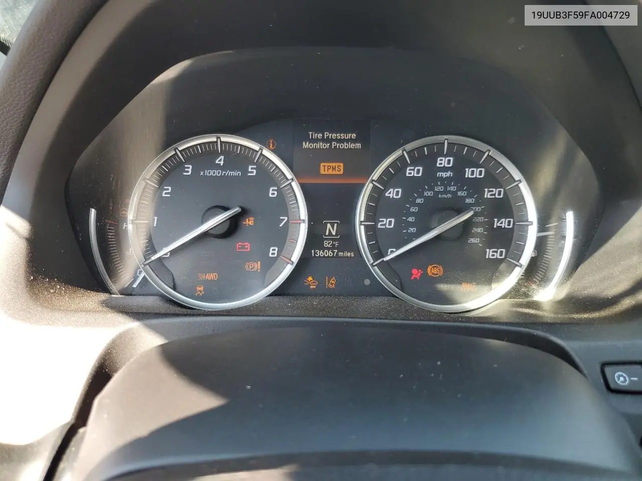 19UUB3F59FA004729 2015 Acura Tlx Tech
