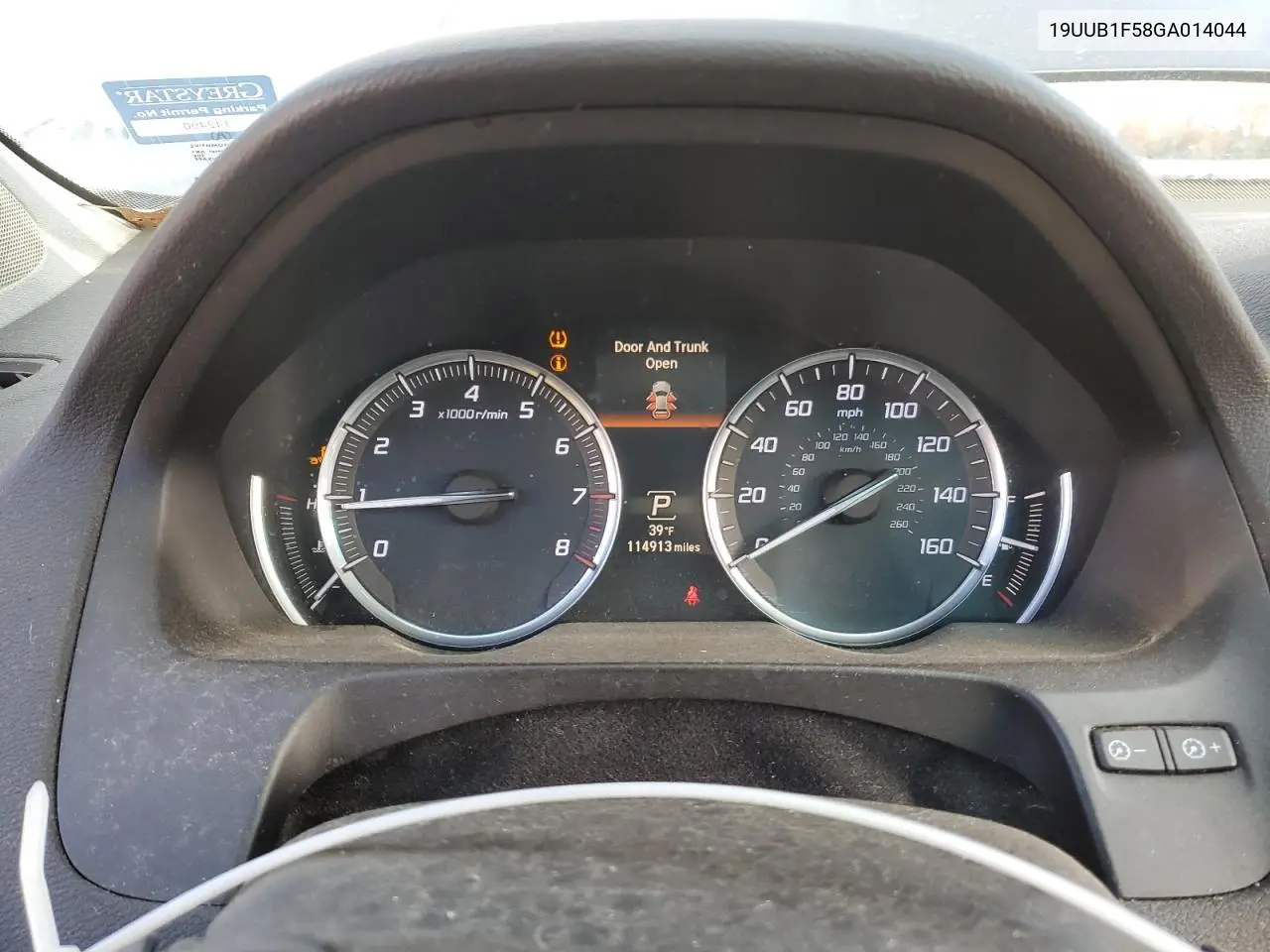 19UUB1F58GA014044 2016 Acura Tlx Tech