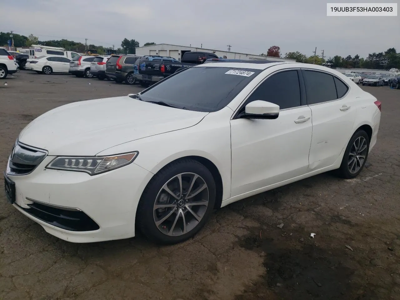 19UUB3F53HA003403 2017 Acura Tlx Tech