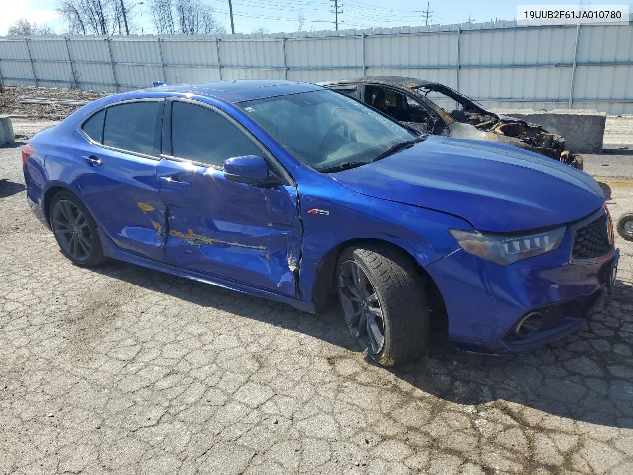 19UUB2F61JA010780 2018 Acura Tlx Tech+A