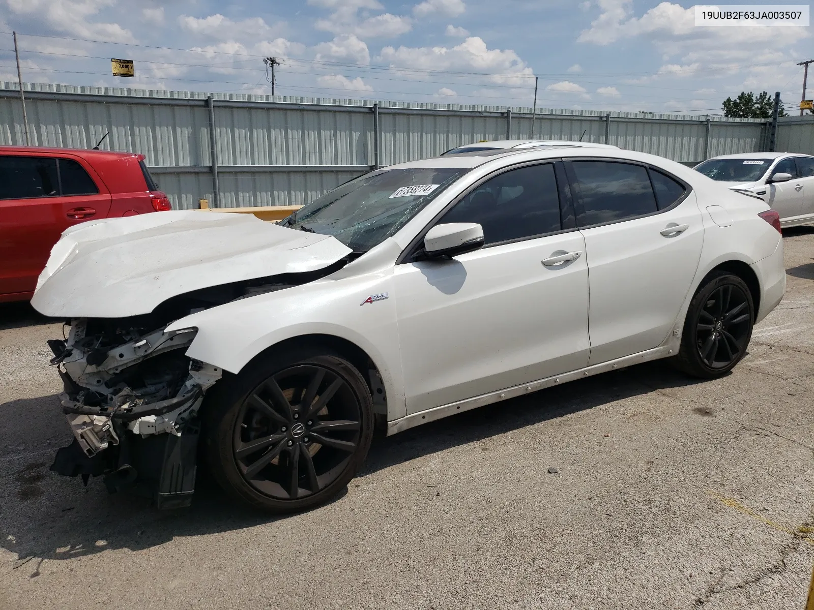 19UUB2F63JA003507 2018 Acura Tlx Tech+A