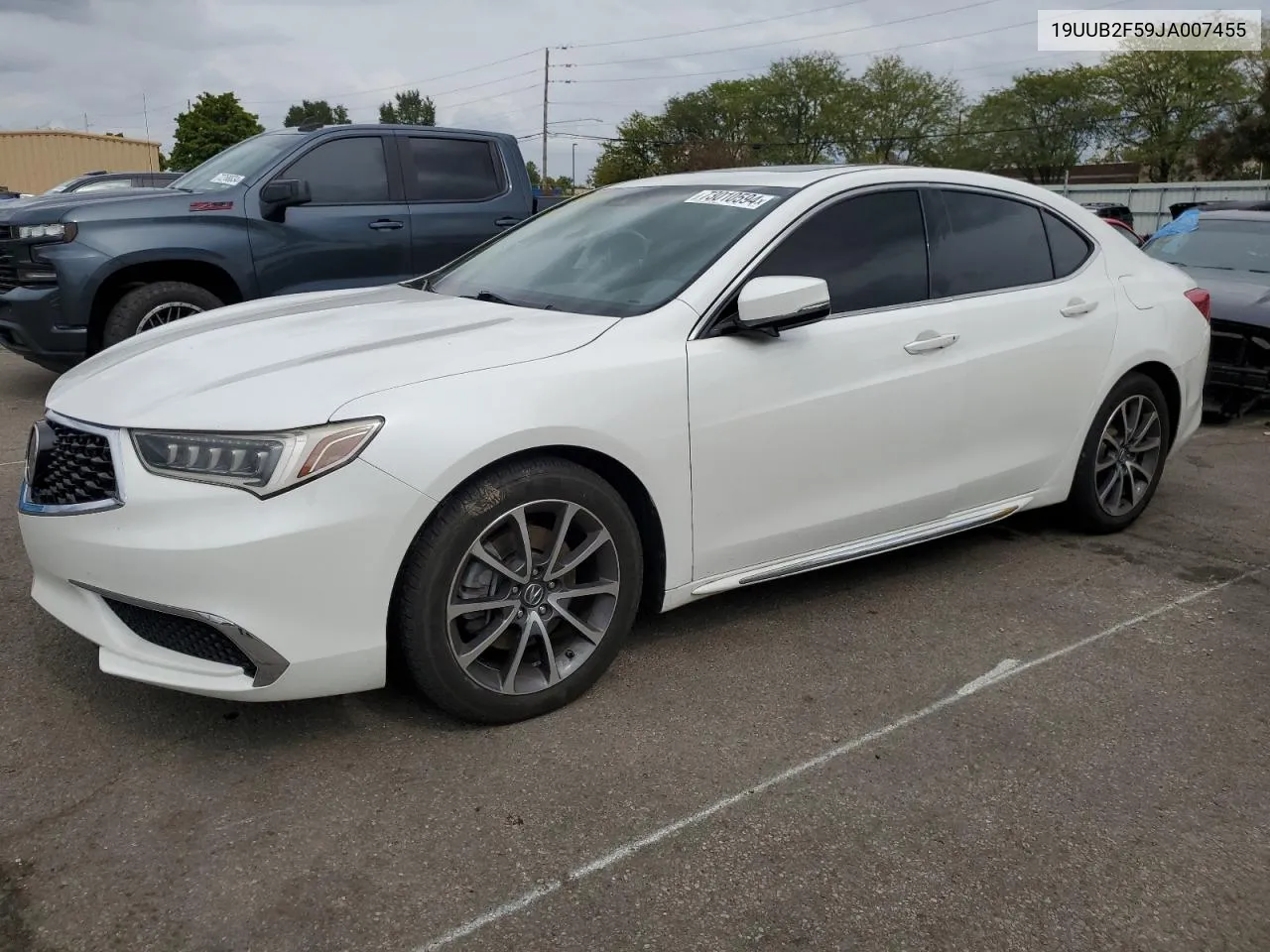 19UUB2F59JA007455 2018 Acura Tlx Tech