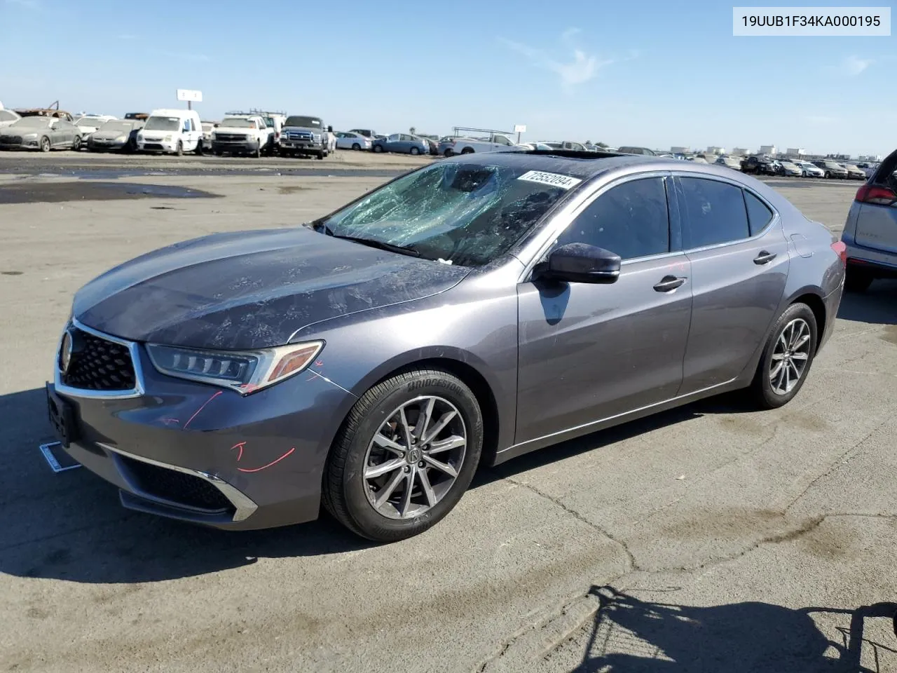 19UUB1F34KA000195 2019 Acura Tlx