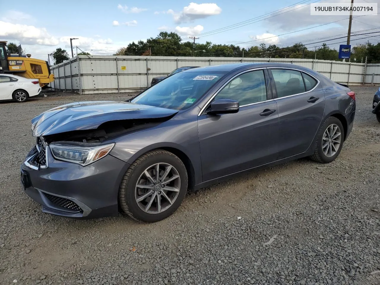 19UUB1F34KA007194 2019 Acura Tlx