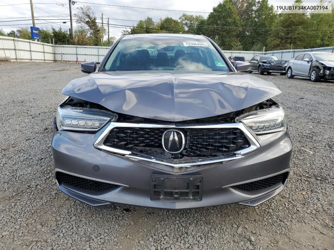 19UUB1F34KA007194 2019 Acura Tlx