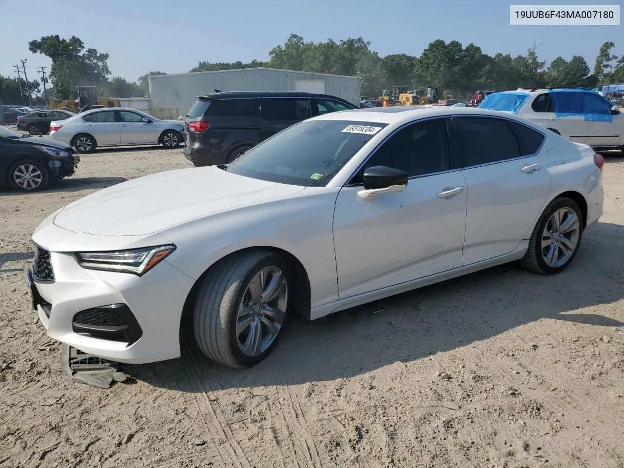 19UUB6F43MA007180 2021 Acura Tlx Technology