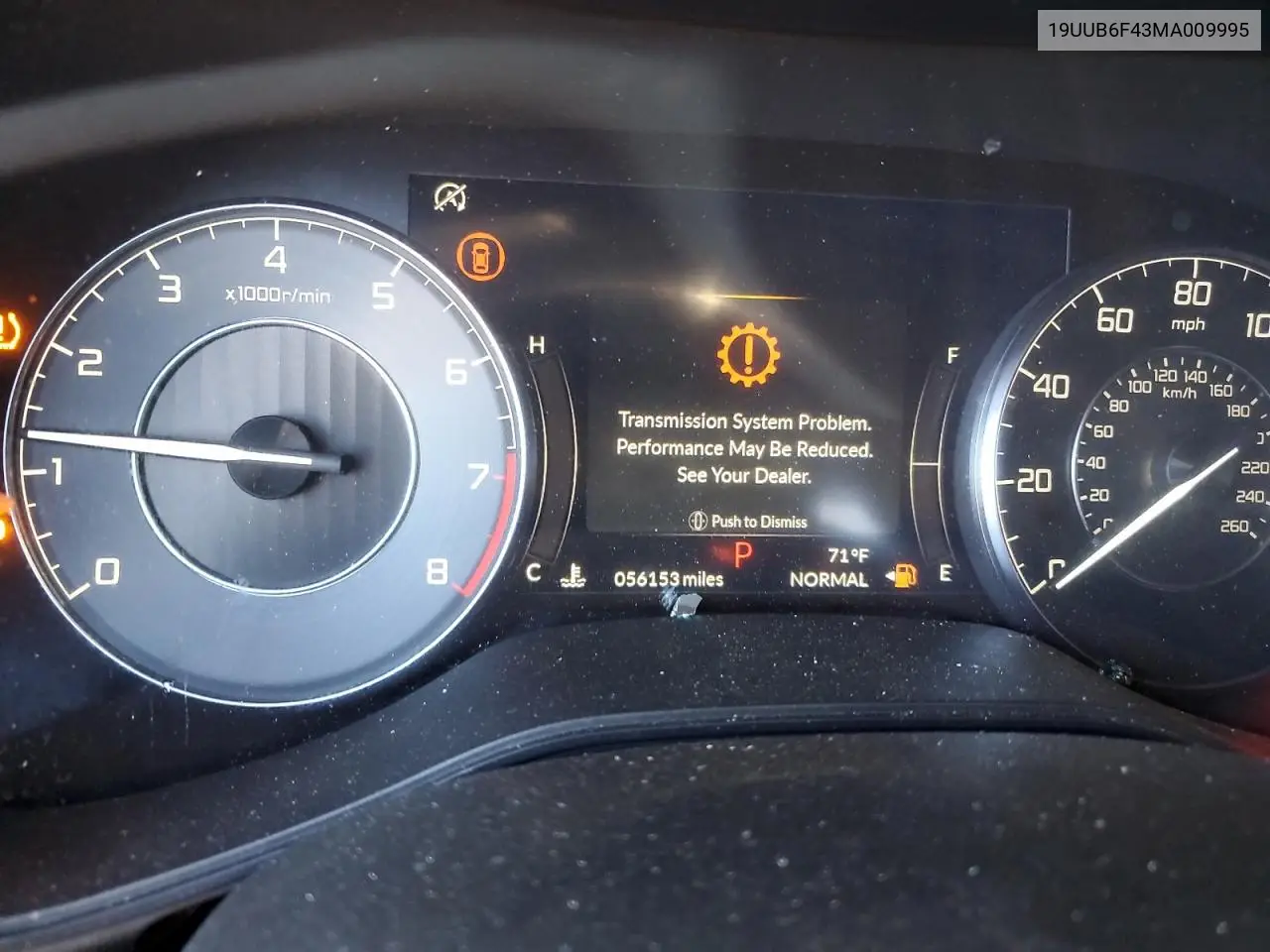 19UUB6F43MA009995 2021 Acura Tlx Technology
