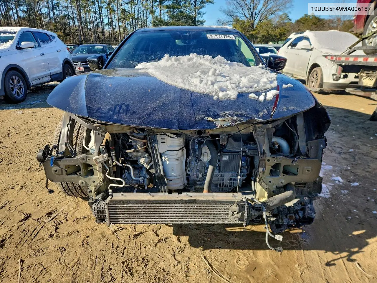 19UUB5F49MA006187 2021 Acura Tlx Technology