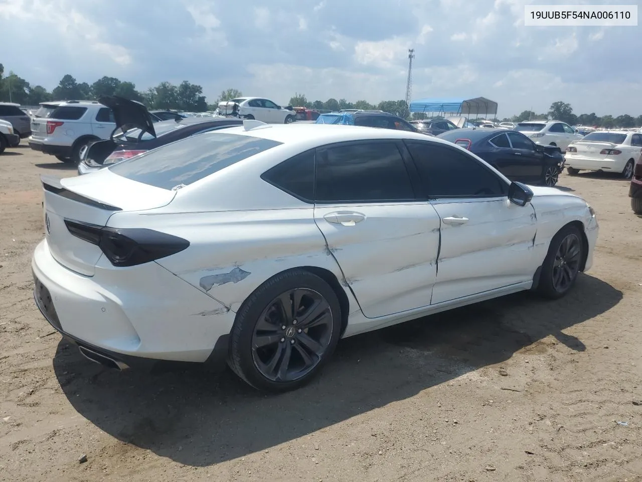 19UUB5F54NA006110 2022 Acura Tlx Tech A