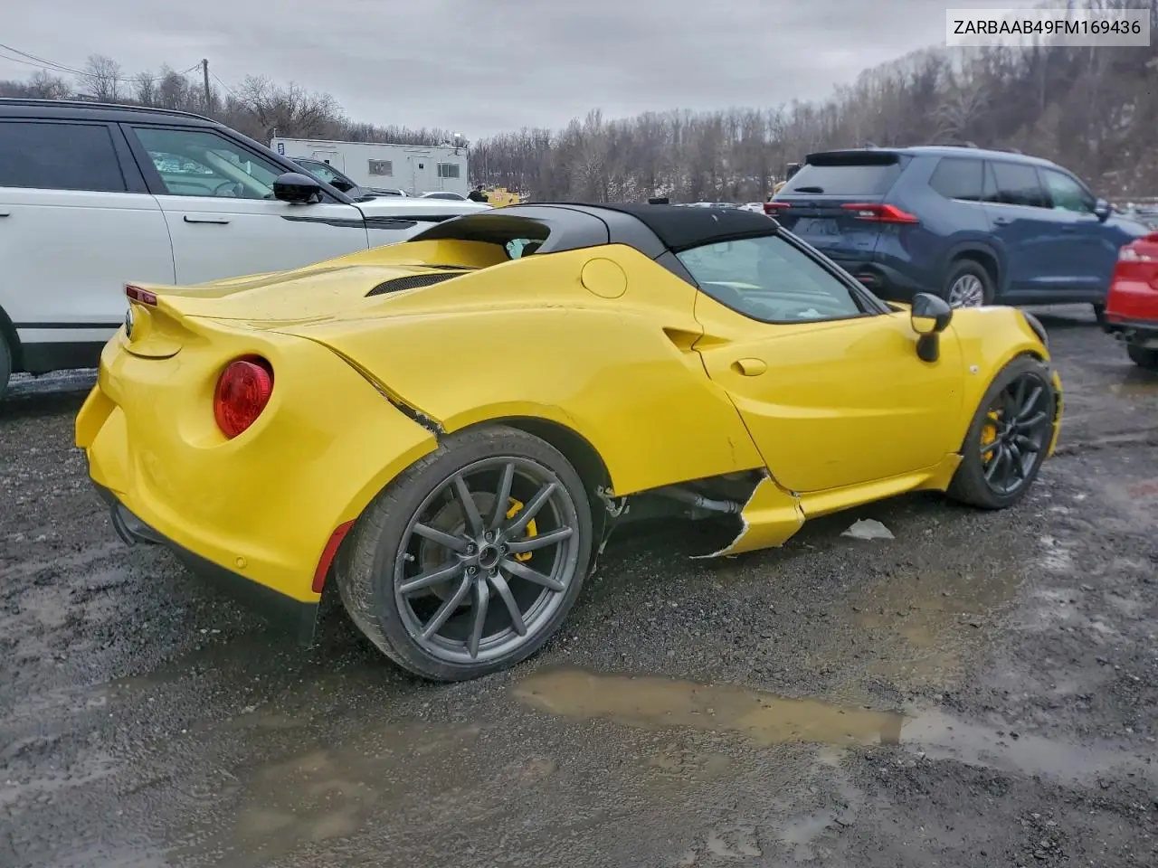 ZARBAAB49FM169436 2015 Alfa Romeo 4C Spider