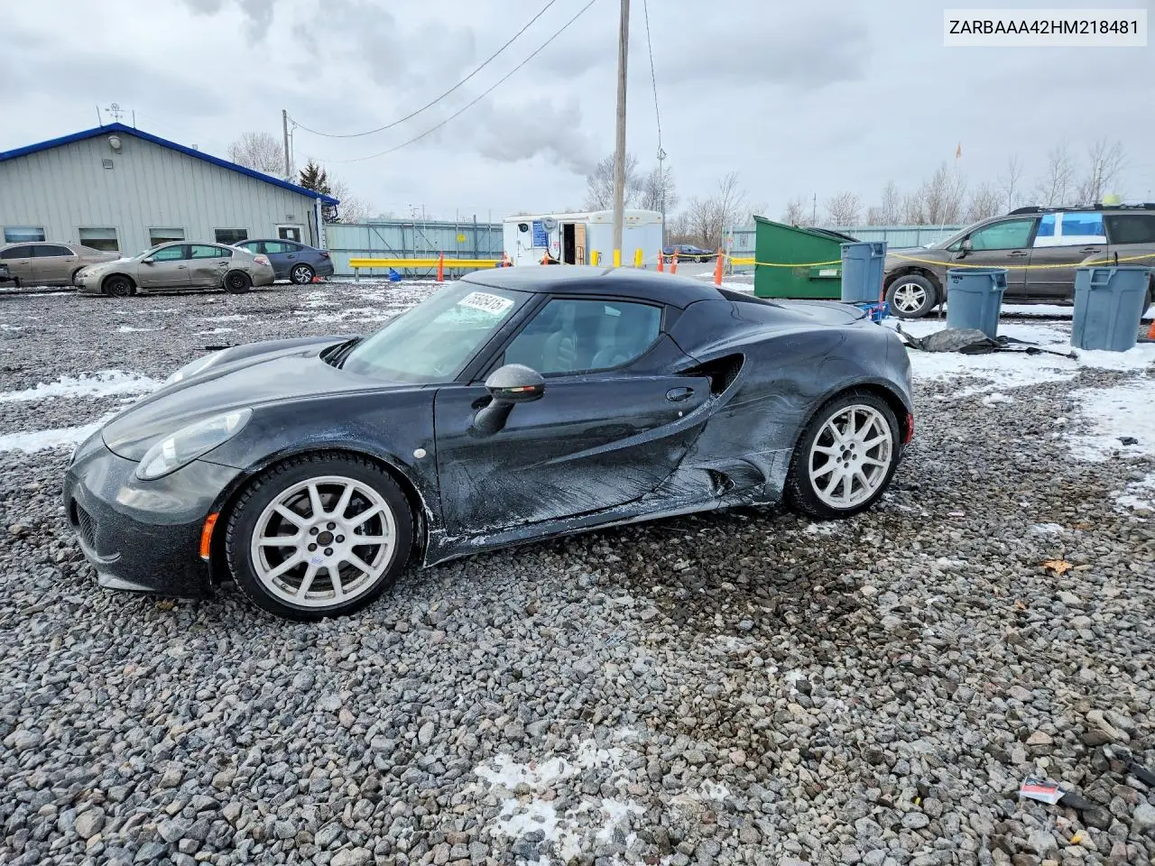 2017 Alfa Romeo 4C VIN: ZARBAAA42HM218481 Lot: 75505415