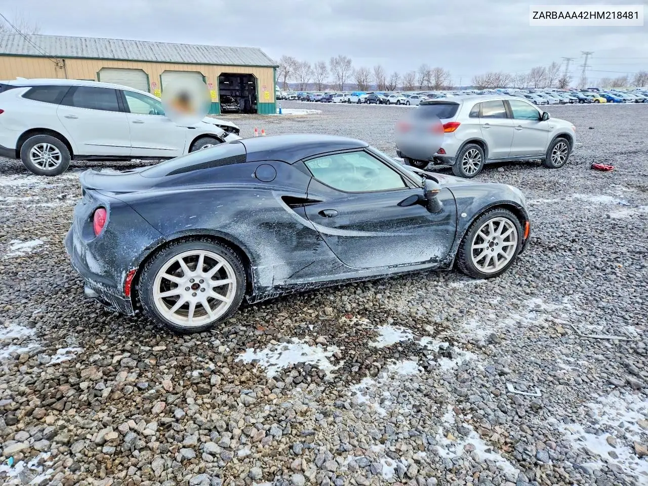 2017 Alfa Romeo 4C VIN: ZARBAAA42HM218481 Lot: 75505415