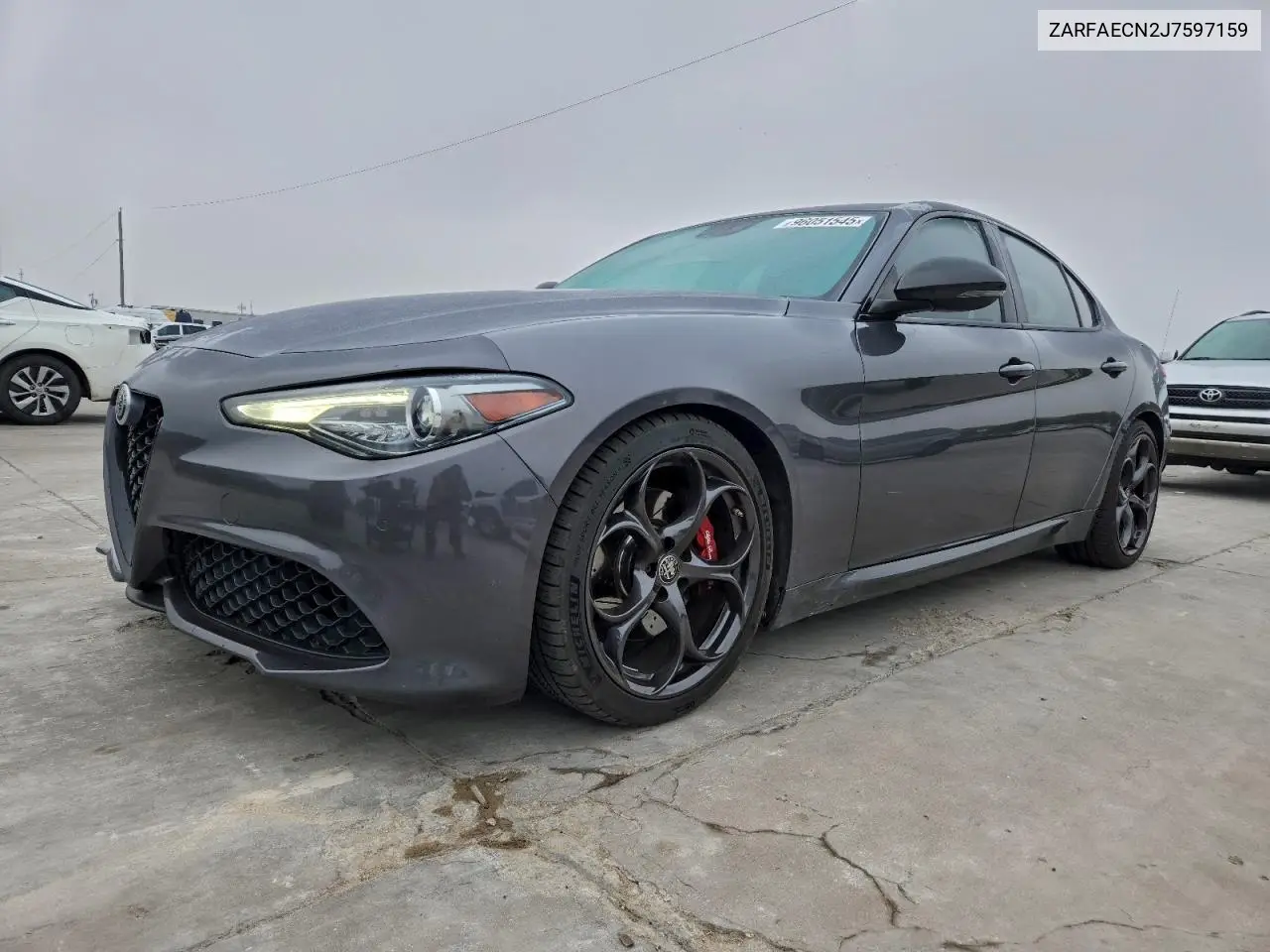 ZARFAECN2J7597159 2018 Alfa Romeo Giulia Ti