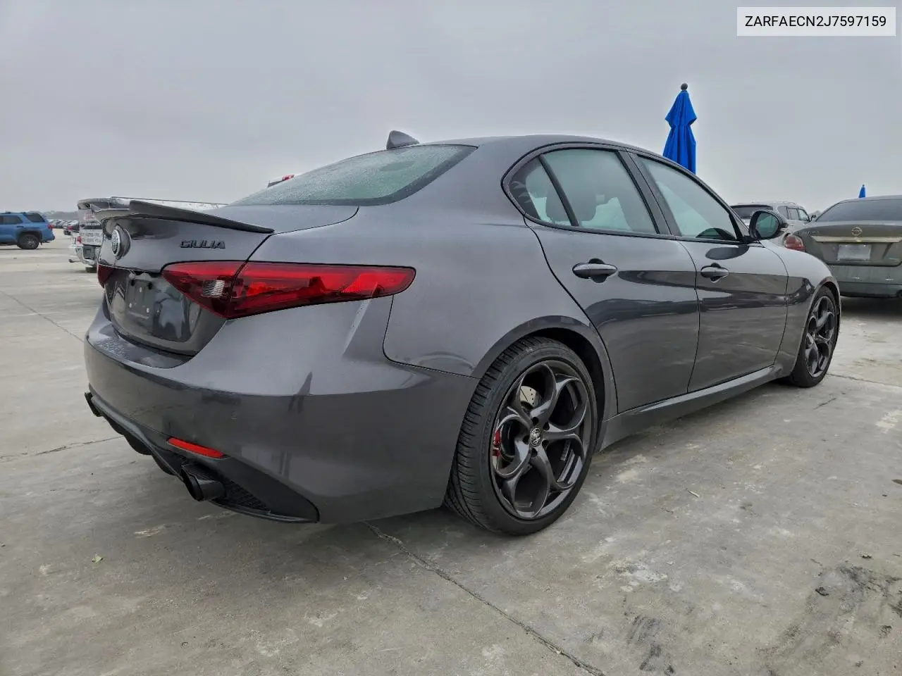 ZARFAECN2J7597159 2018 Alfa Romeo Giulia Ti