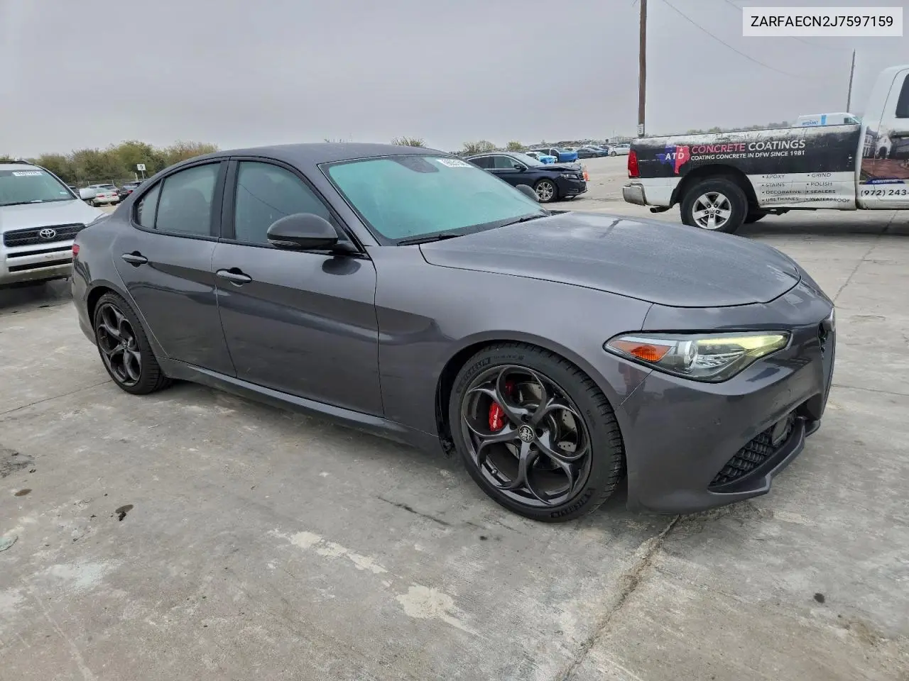 ZARFAECN2J7597159 2018 Alfa Romeo Giulia Ti