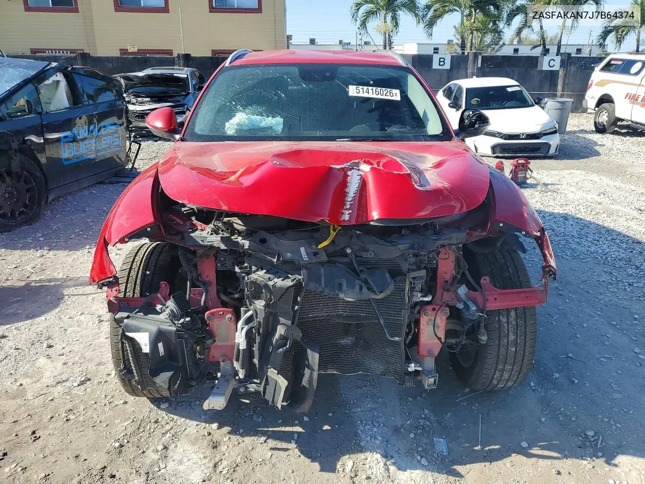 ZASFAKAN7J7B64374 2018 Alfa Romeo Stelvio