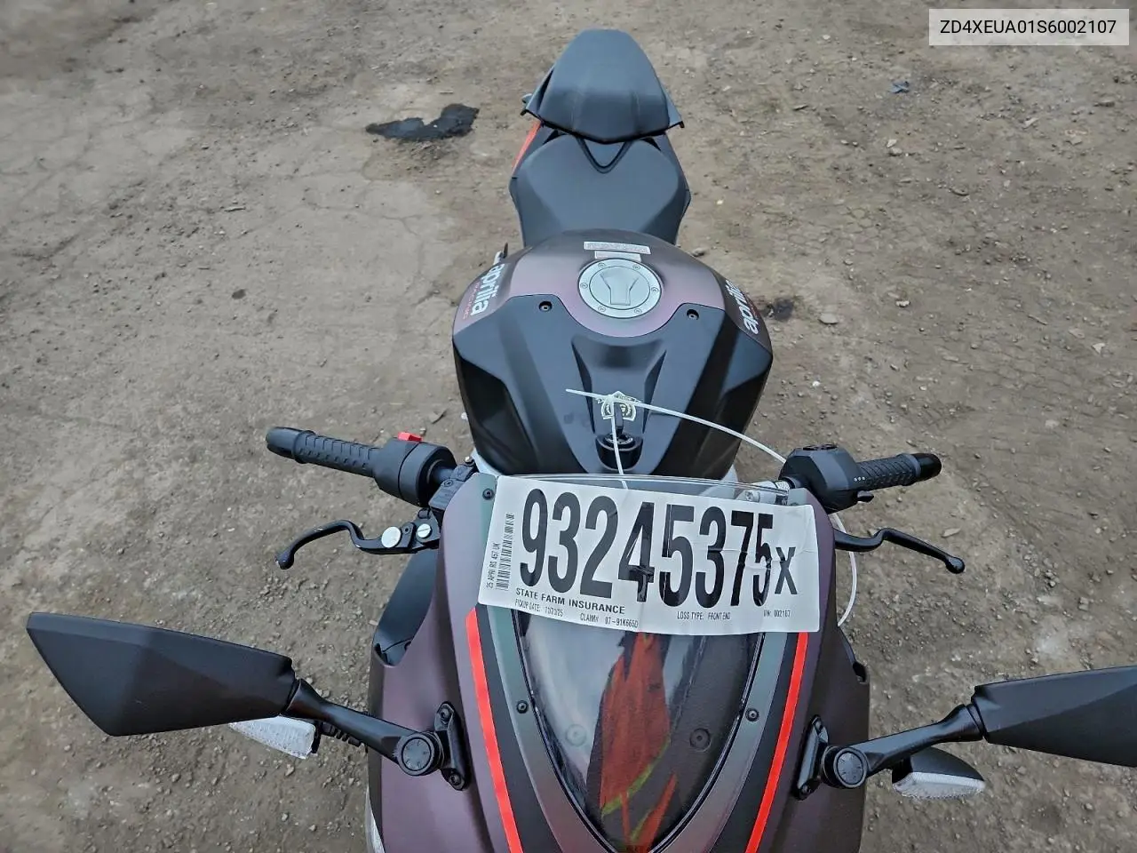ZD4XEUA01S6002107 2025 Aprilia Rs 457