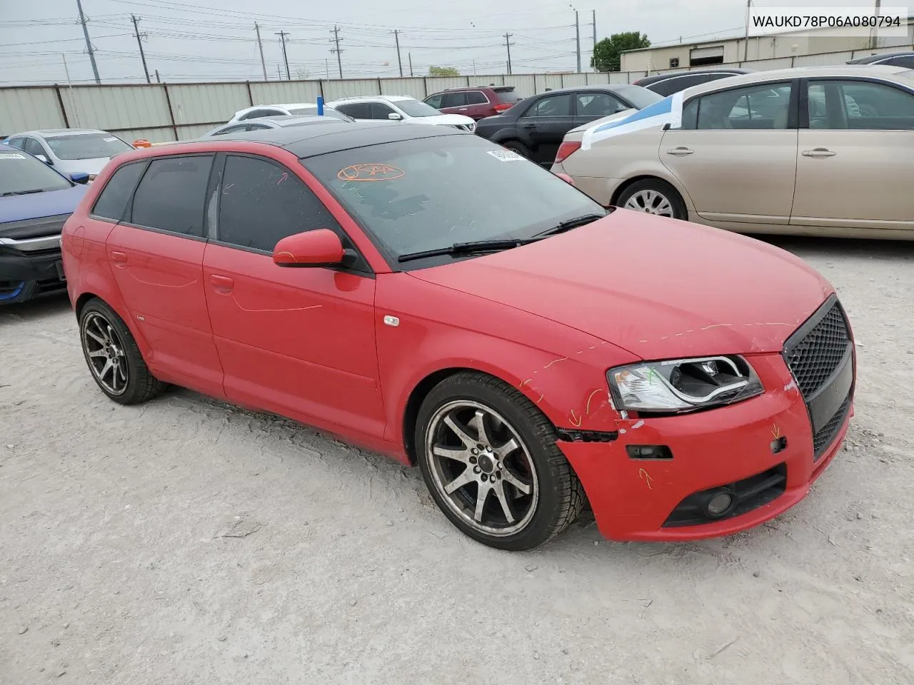 WAUKD78P06A080794 2006 Audi A3 S-Line 3.2 Quattro