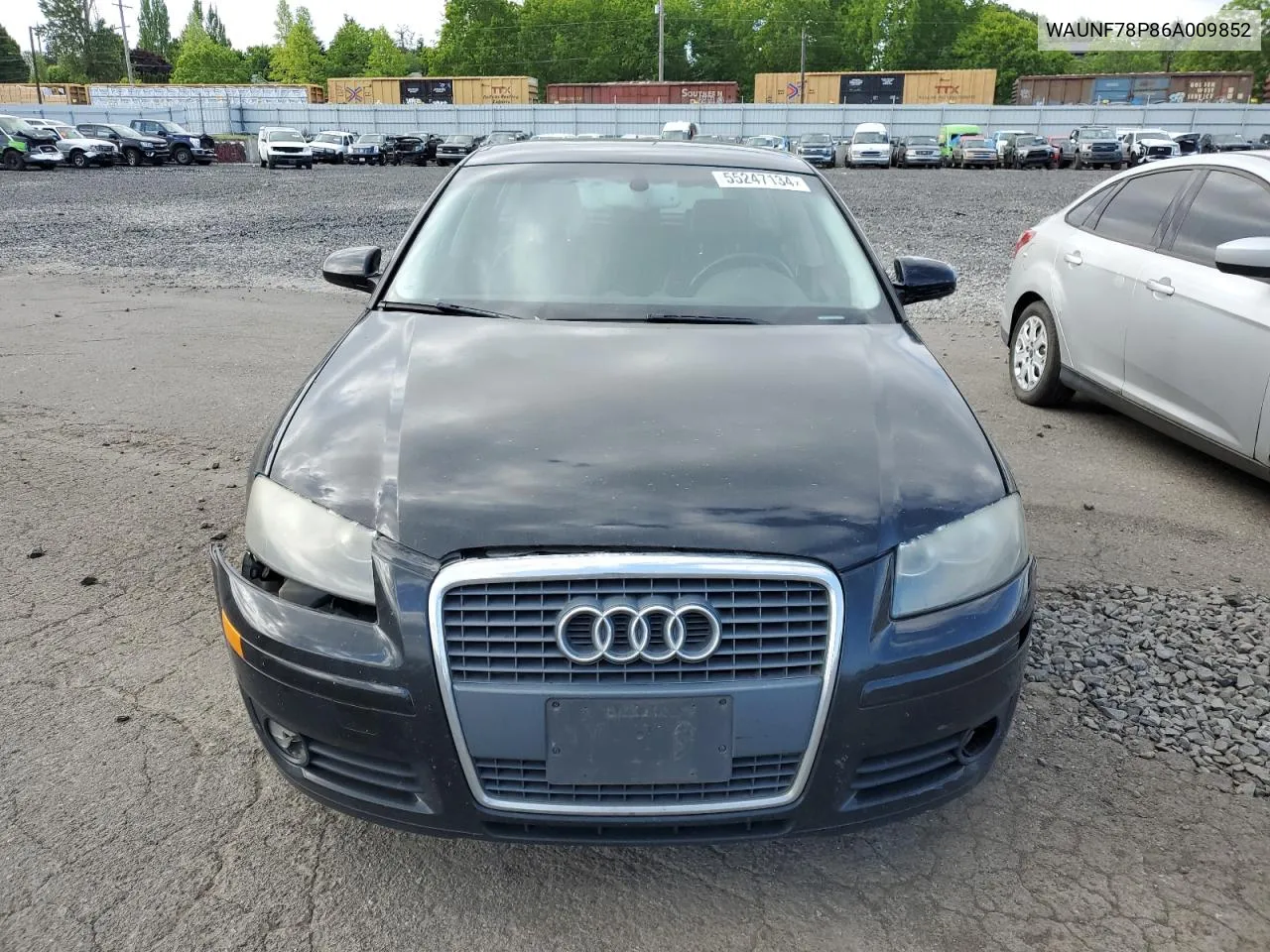 2006 Audi A3 2.0 Premium VIN: WAUNF78P86A009852 Lot: 55247134