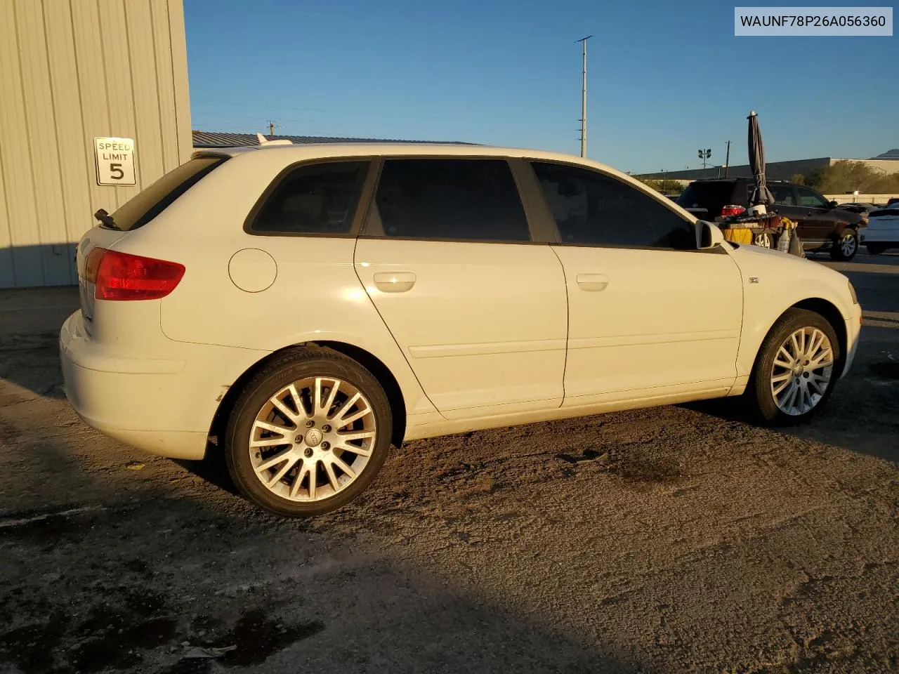 2006 Audi A3 2.0 Premium VIN: WAUNF78P26A056360 Lot: 67612554