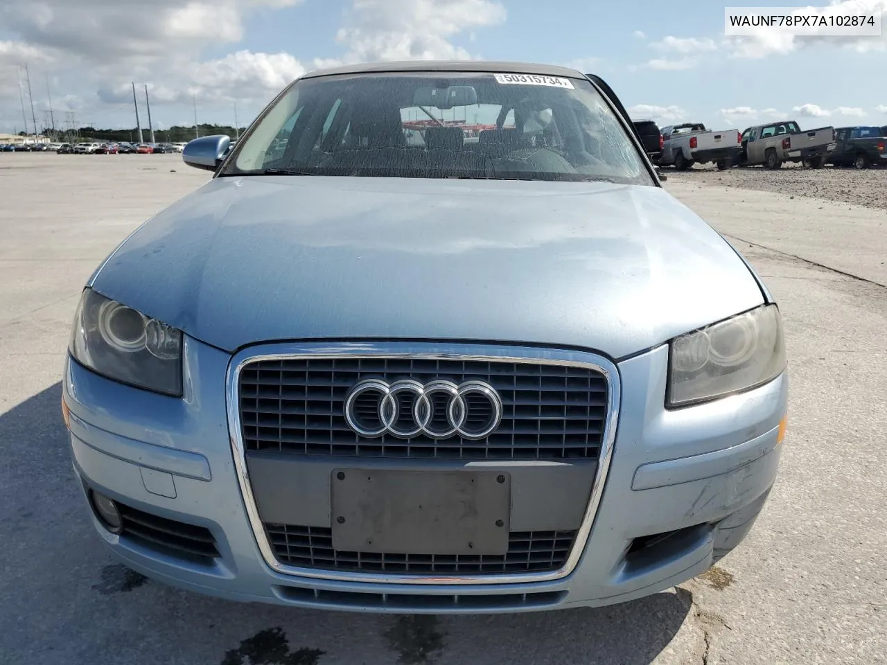 2007 Audi A3 2.0 Premium VIN: WAUNF78PX7A102874 Lot: 50315734