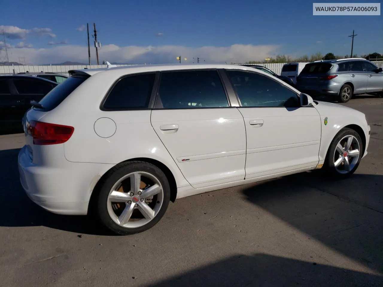 2007 Audi A3 S-Line 3.2 Quattro VIN: WAUKD78P57A006093 Lot: 52545844