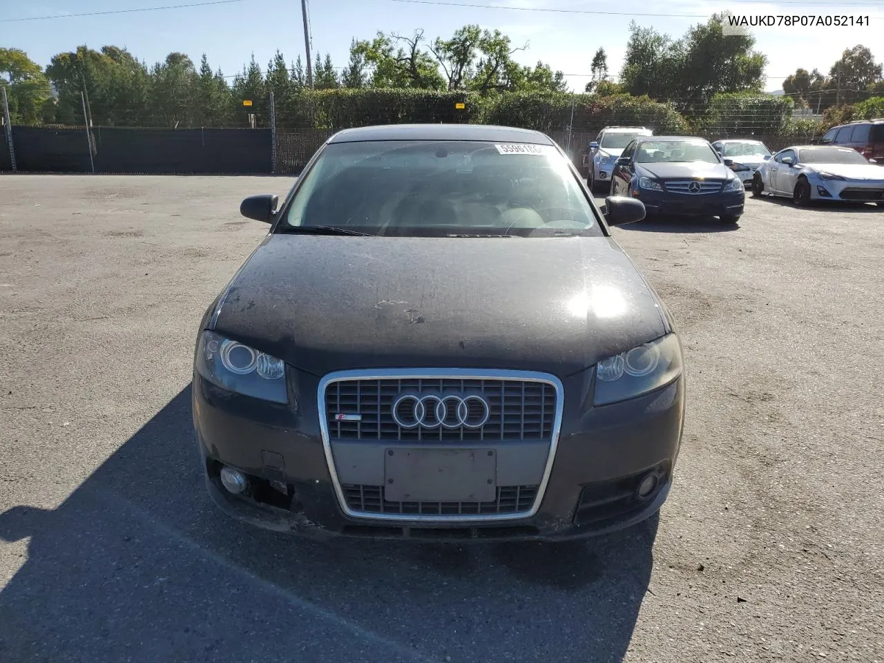 2007 Audi A3 S-Line 3.2 Quattro VIN: WAUKD78P07A052141 Lot: 55961864