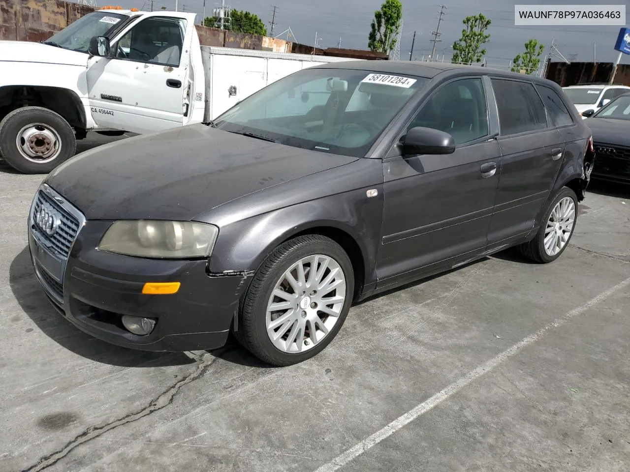 2007 Audi A3 2.0 Premium VIN: WAUNF78P97A036463 Lot: 58101284