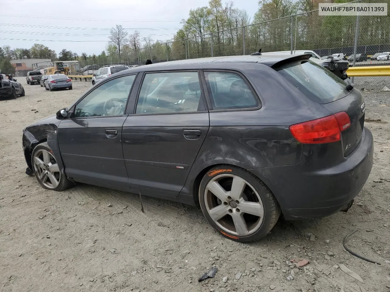 WAUHF78P18A011393 2008 Audi A3 2.0