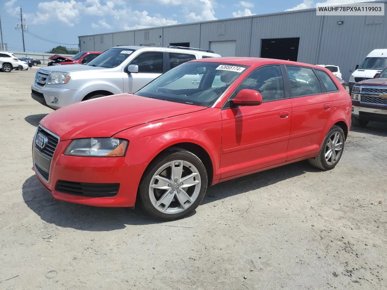 2009 Audi A3 2.0T VIN: WAUHF78PX9A119903 Lot: 53955174