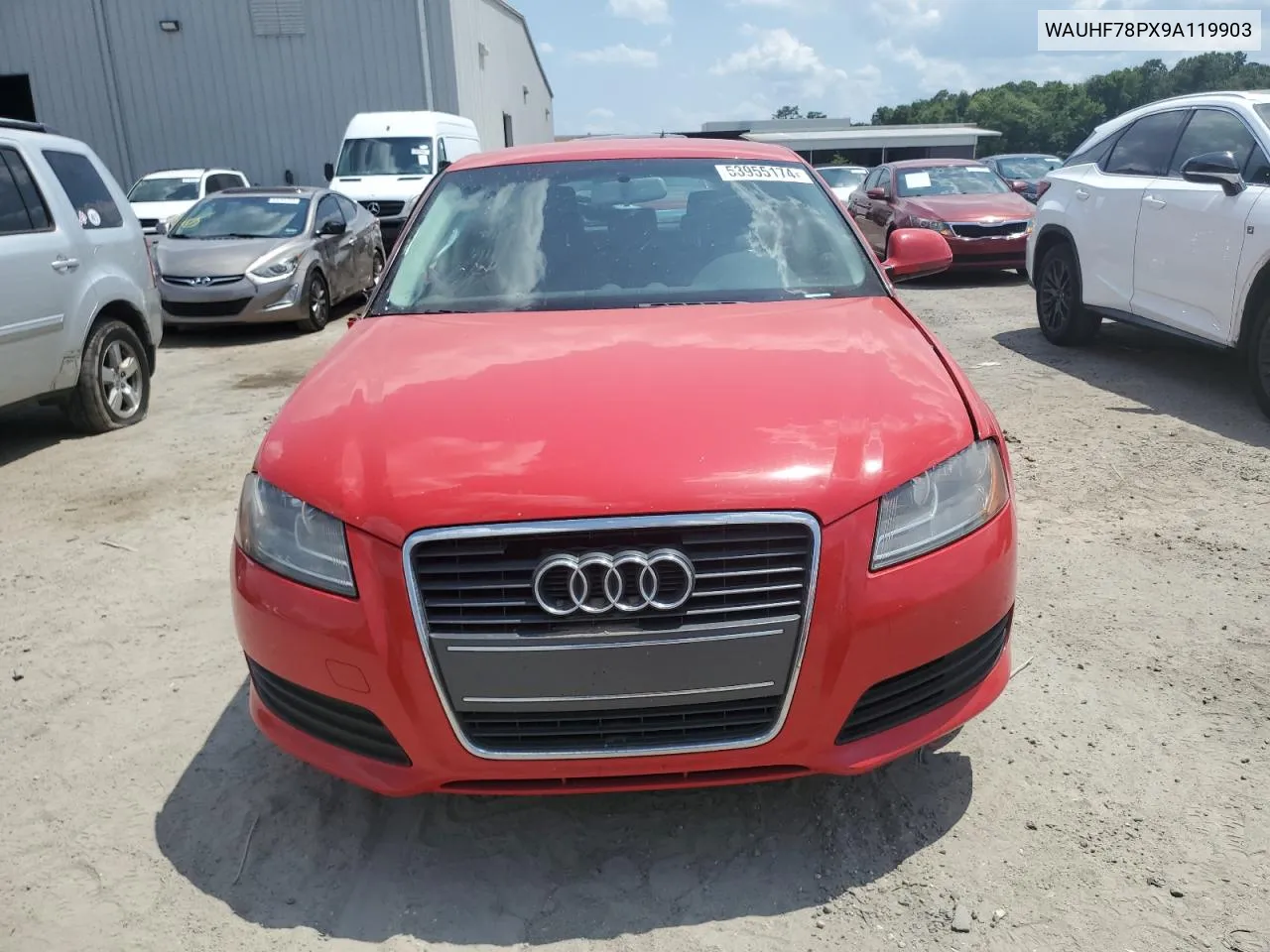 2009 Audi A3 2.0T VIN: WAUHF78PX9A119903 Lot: 53955174