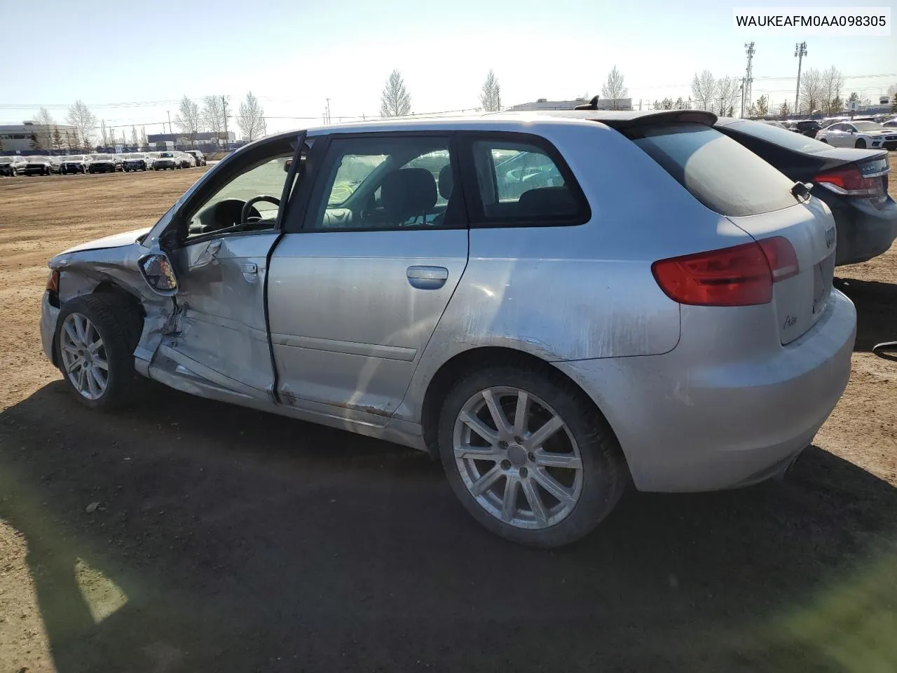 2010 Audi A3 Premium Plus VIN: WAUKEAFM0AA098305 Lot: 47326084